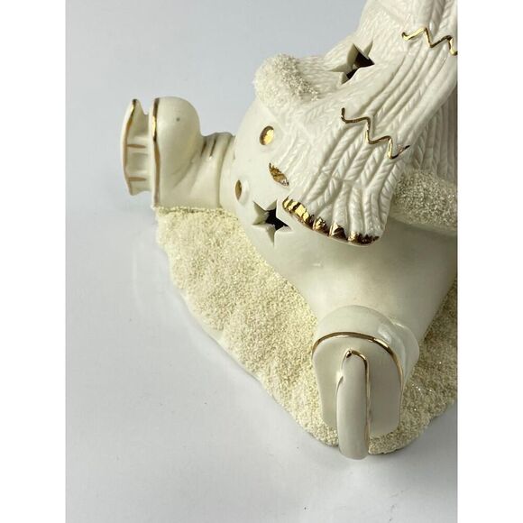 International Bazaar Snowman Night Light Porcelain 9" Tall In Box Winter CO0709 - Picture 3 of 10